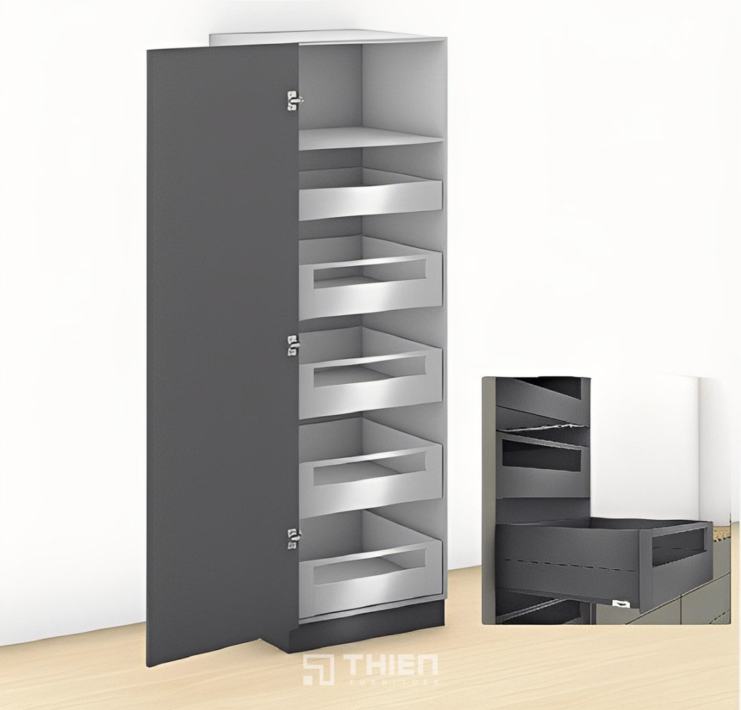 Phụ kiện tủ đồ khô Blum Space Tower Merivobox 9909906